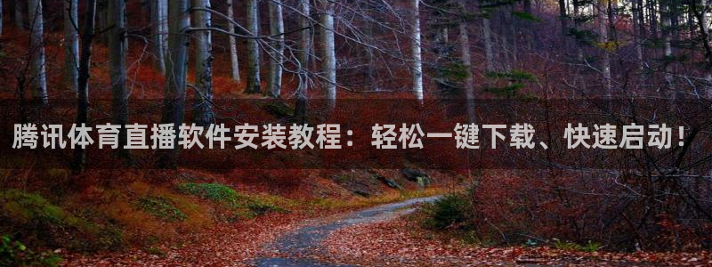 腾讯体育直播软件安装教程：轻松一键下载、快速启动！